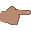 Backhand Index Pointing Right Emoji Joypixels