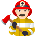 Man Firefighter Emoji Joypixels