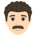 Man Curly Hair Emoji Joypixels