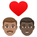 Couple With Heart Man Man Emoji Joypixels