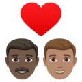 Couple With Heart Man Man Emoji Joypixels