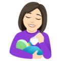 Woman Feeding Baby Emoji Joypixels