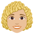 Woman Curly Hair Emoji Joypixels