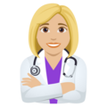 Woman Health Worker Emoji Joypixels