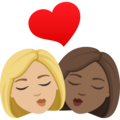 Kiss Woman Woman Emoji Joypixels