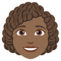 Woman Curly Hair Emoji Joypixels