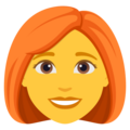 Woman Red Hair Emoji Joypixels