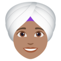 Woman Wearing Turban Emoji Joypixels