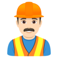 Man Construction Worker Emoji Joypixels