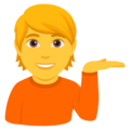 Person Tipping Hand Emoji Joypixels