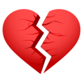Broken Heart Emoji Joypixels
