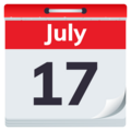 Tear Off Calendar Emoji Joypixels
