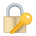 Locked With Key Emoji Joypixels