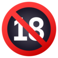 No One Under Eighteen Emoji Joypixels