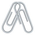 Linked Paperclips Emoji Joypixels