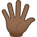 Hand With Fingers Splayed Emoji Joypixels
