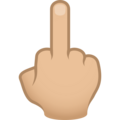 Middle Finger Emoji Joypixels
