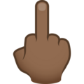 Middle Finger Emoji Joypixels