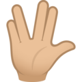 Vulcan Salute Emoji Joypixels
