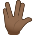 Vulcan Salute Emoji Joypixels