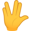 Vulcan Salute Emoji Joypixels