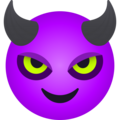 Smiling Face With Horns Emoji Joypixels