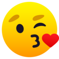 Face Blowing A Kiss Emoji Joypixels