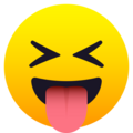 Squinting Face With Tongue Emoji Joypixels