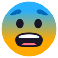 Fearful Face Emoji Joypixels