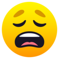 Weary Face Emoji Joypixels