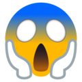 Face Screaming In Fear Emoji Joypixels
