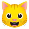 Grinning Cat Emoji Joypixels