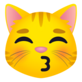 Kissing Cat Emoji Joypixels