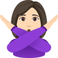 Woman Gesturing No Emoji Joypixels