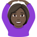 Woman Gesturing Ok Emoji Joypixels
