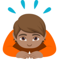 Person Bowing Emoji Joypixels