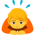 Person Bowing Emoji Joypixels