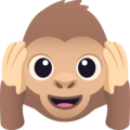 Hear No Evil Monkey Emoji Joypixels