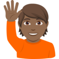 Person Raising Hand Emoji Joypixels