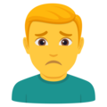 Man Frowning Emoji Joypixels