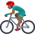Man Biking Emoji Joypixels