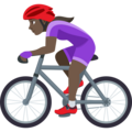 Woman Biking Emoji Joypixels