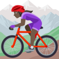 Woman Mountain Biking Emoji Joypixels