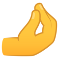 Pinched Fingers Emoji Joypixels
