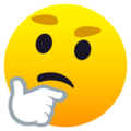 Thinking Face Emoji Joypixels