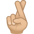 Crossed Fingers Emoji Joypixels