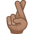 Crossed Fingers Emoji Joypixels