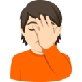 Person Facepalming Emoji Joypixels