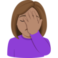 Woman Facepalming Emoji Joypixels
