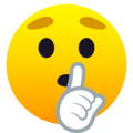Shushing Face Emoji Joypixels